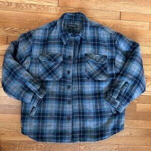 Britches Plaid Blue Jacket Shacket - Size XL